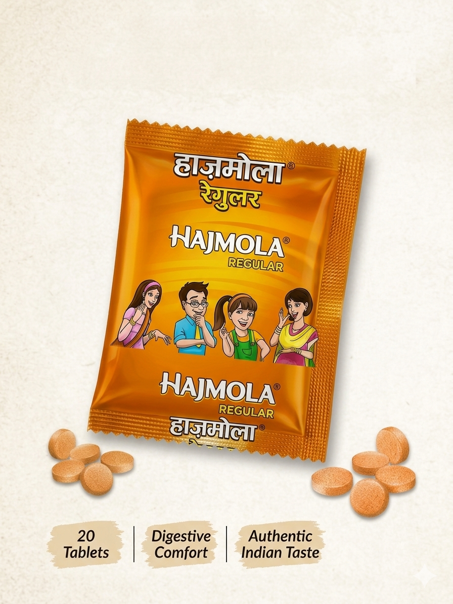 Hajmola Regular Digestive Candy – Pack of 20