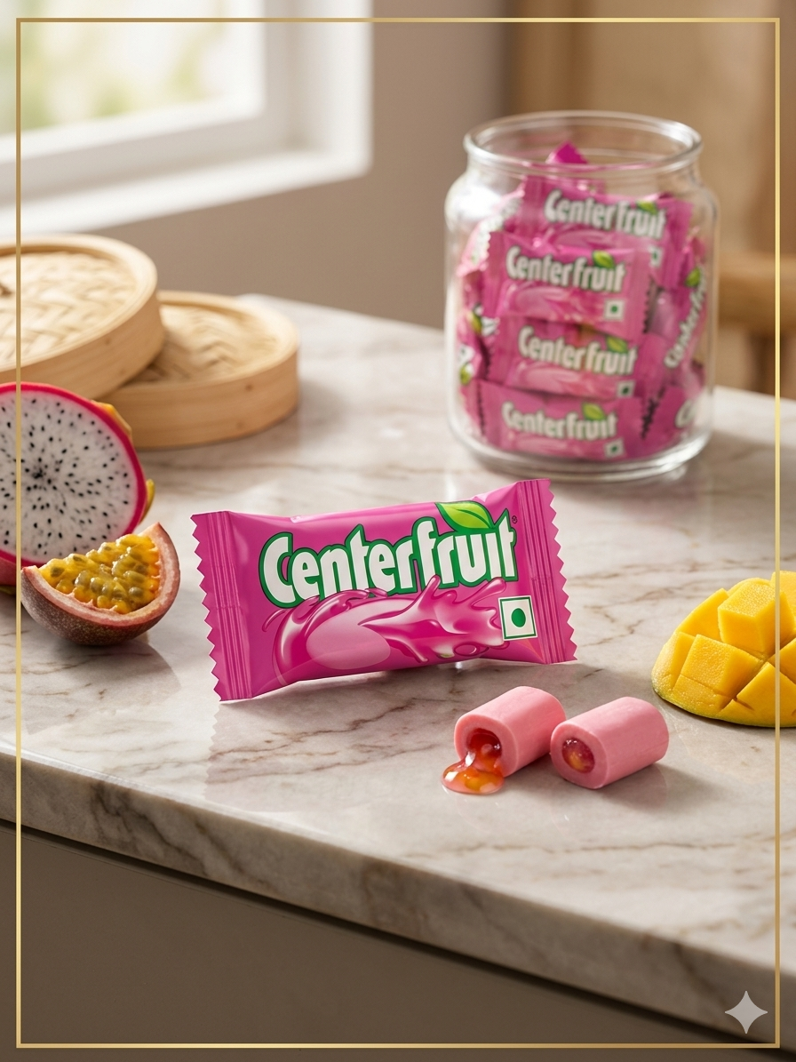 Centre Fruit Strawberry Flavour – Indian Chewing Gum