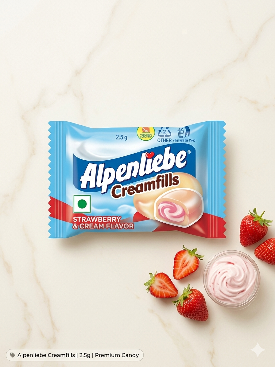 Alpenliebe Strawberry & Cream Flavour | Apna Snack