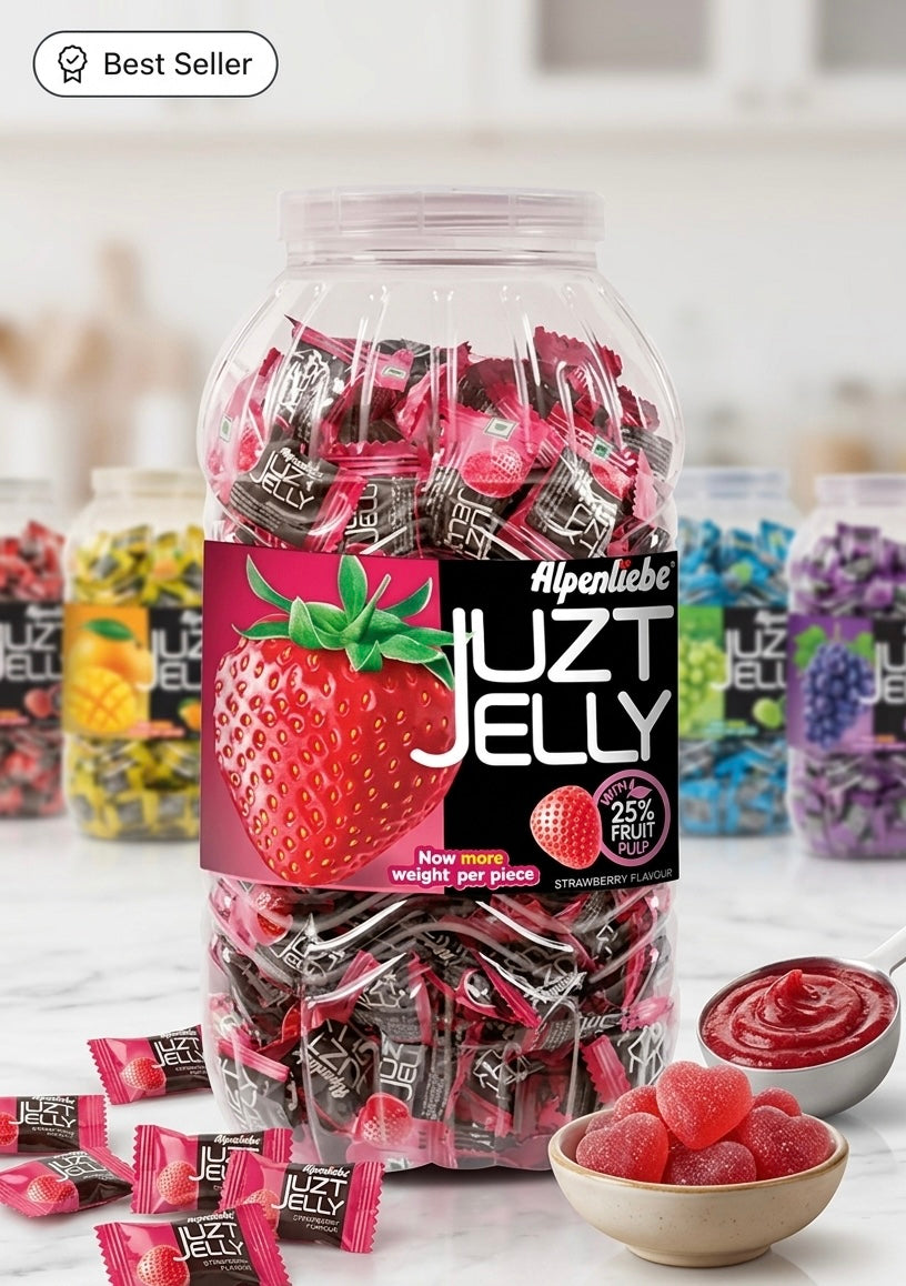 Just Jelly Candy Strawberry Flavour – Indian Jelly Sweet